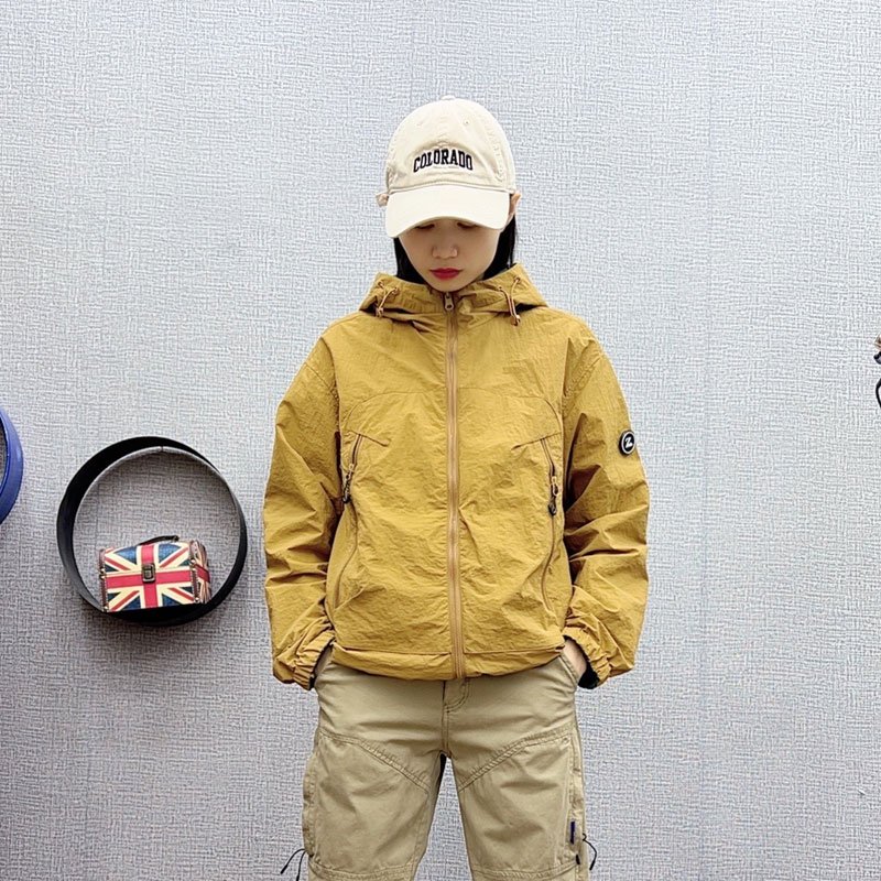 2024 Spring/Autumn new outdoor rest jackets for men and women with the same hat and the same hood