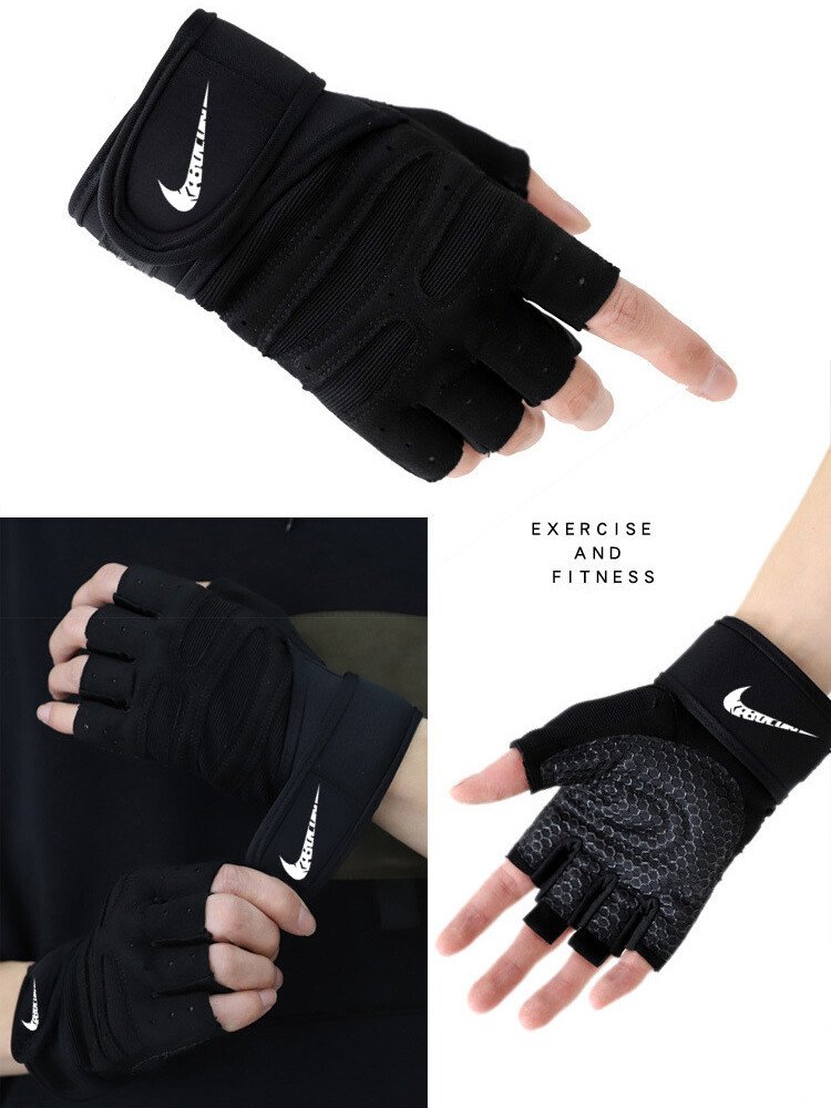 Gymnasium gloves, both male and female, are trained to guard against cocoon and half-fingering of iron lead up and up
