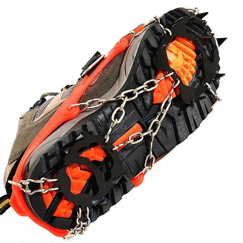 Outdoor 12-tooth ice-clawed shoes with 12 manganese steel skate-resistant shoes to climb ice-resistant skating chains