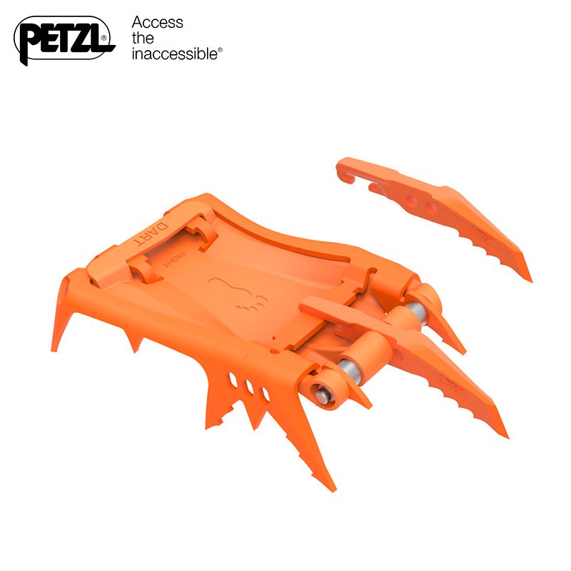 PETZL CRAWLING, DART ICE CLAW U001 AB SNOW CRAWL CLIMBING ICE GLACIER WALKING LIGHTWEIGHT MODULARIZED ICE CLAW