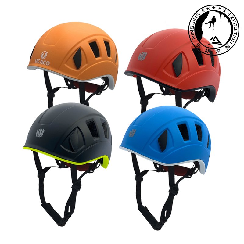 UCACO CLIMBS UP THE HILL, CLIMBS THE ICE HELMET, GOES DOWN TO THE CREEK, RIDES THE HELMETS ACROSS THE ADVENTURE HATS