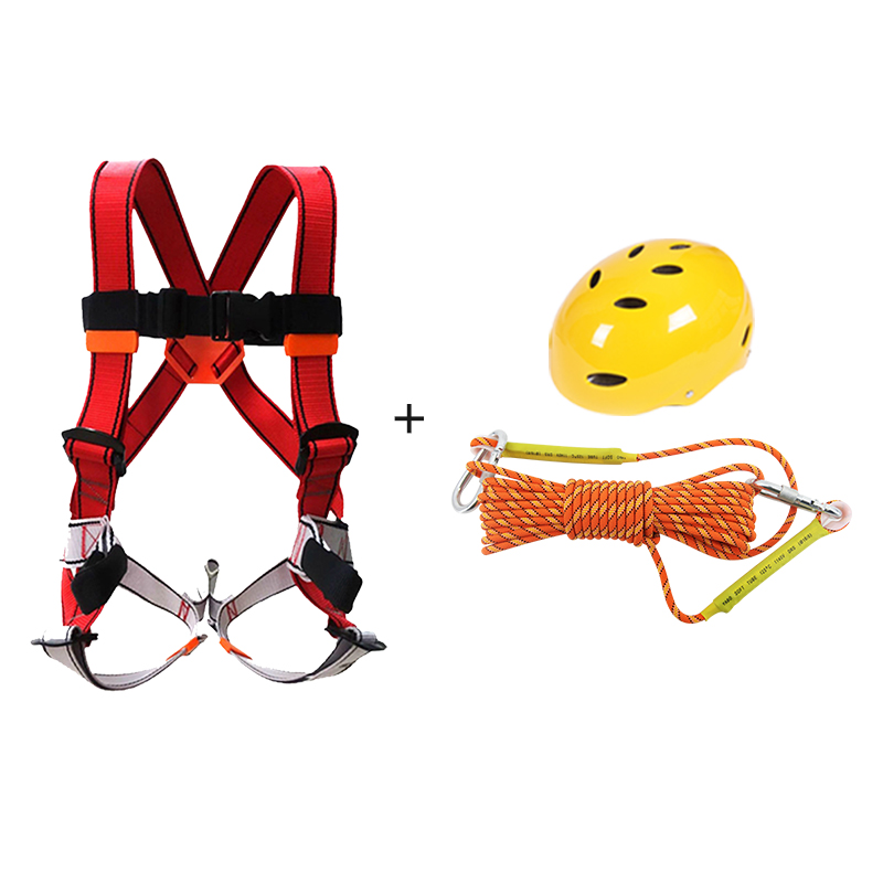 red ash + helmet + 10m rope (8mm)