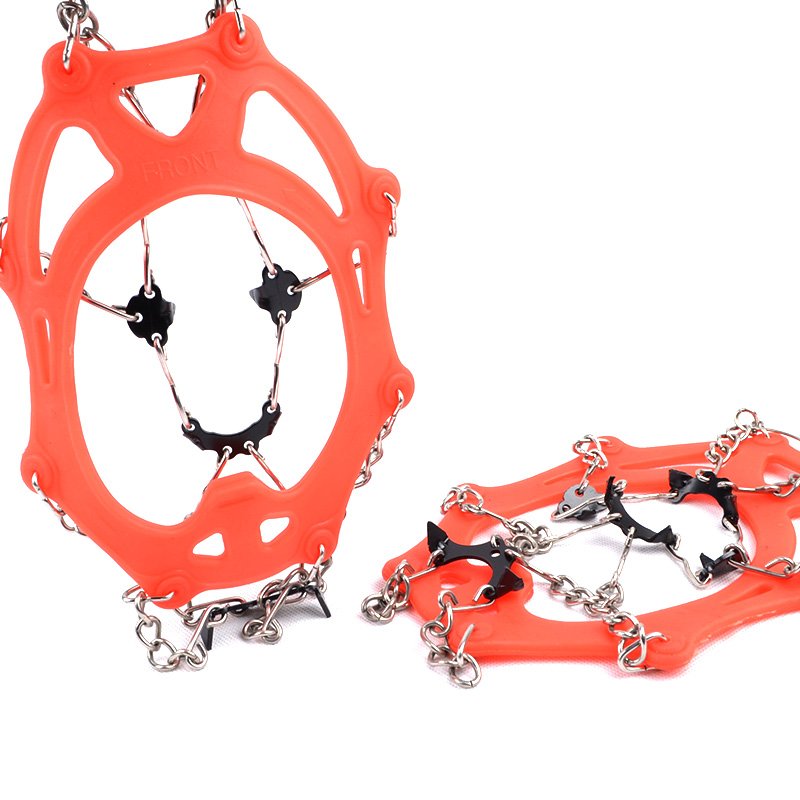 Eight-legged ice claws, eight-legged ice-clawed shoe-chained, ski-cracker-clawed couple