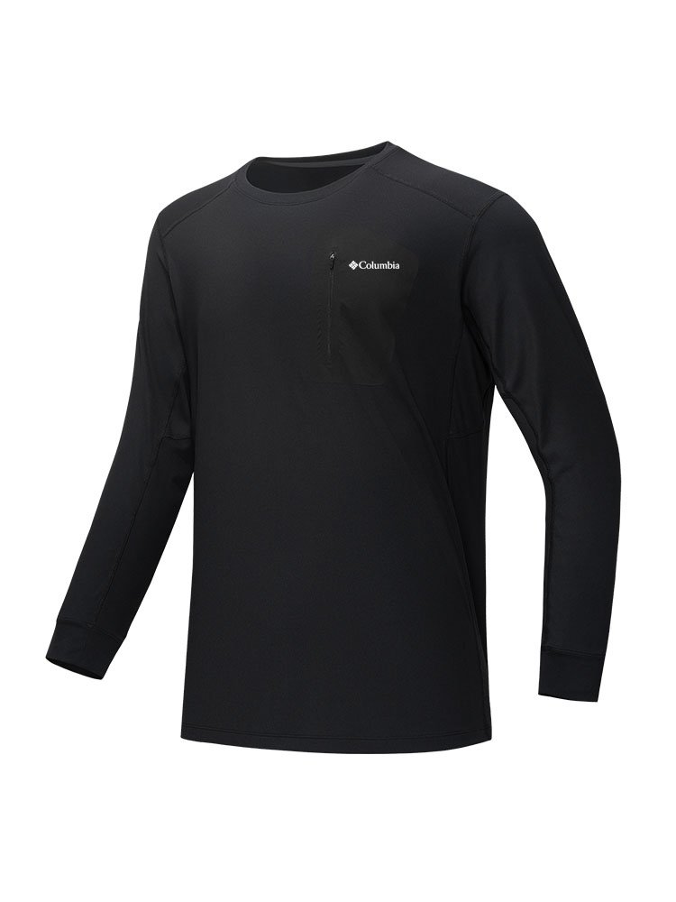 COLOMBIA'S LONG FLUFFY-SLEEVE T-SHIRTS FOR MEN'S OUTDOOR EXERCISE DURING THE AUTUMN WINTER