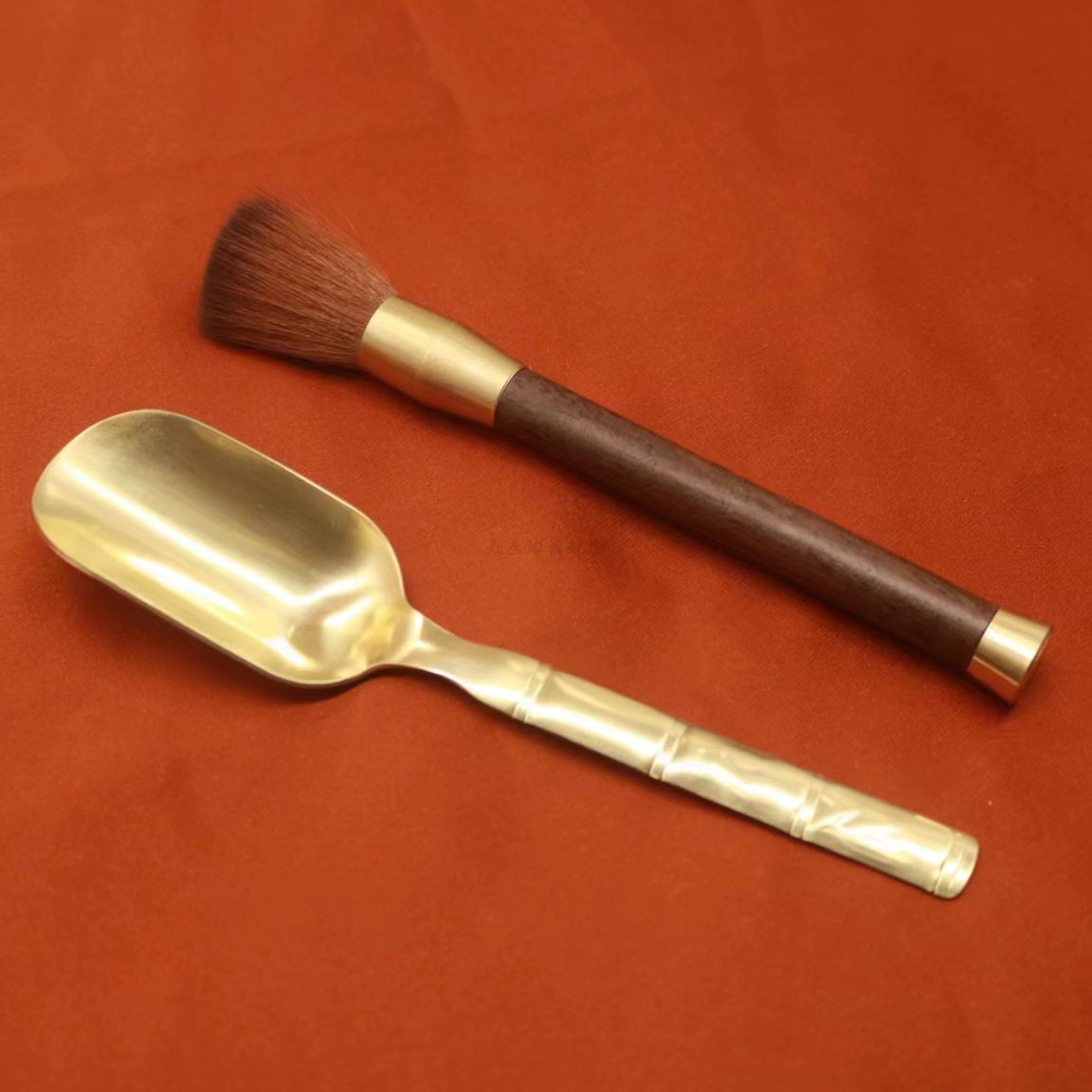 Bronze, black wood dust