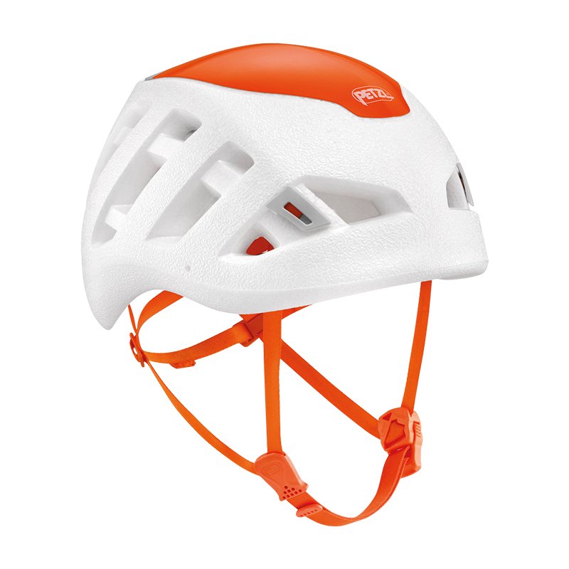 Crawling Petzl Sirocco A73 climbs up and down the brook at a super-light 165 grams of helmets