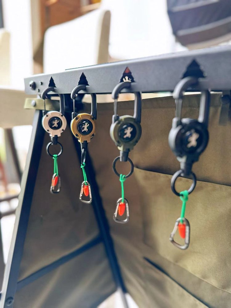 LODGE, STREAKCOOL, CAMPING LINKS, HIKING BUTTONS, MULTIFUNCTIONAL STRETCH KEY BUTTONS
