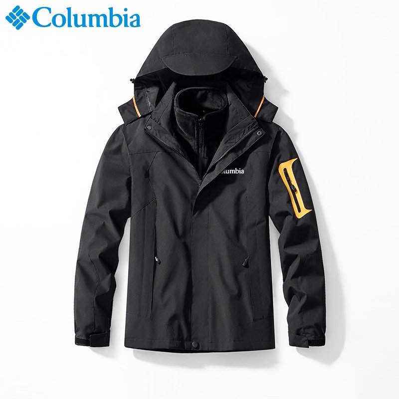 Three men and two women in a Colombian assault suit can be removed from two sets in the autumn winter with a thick wind