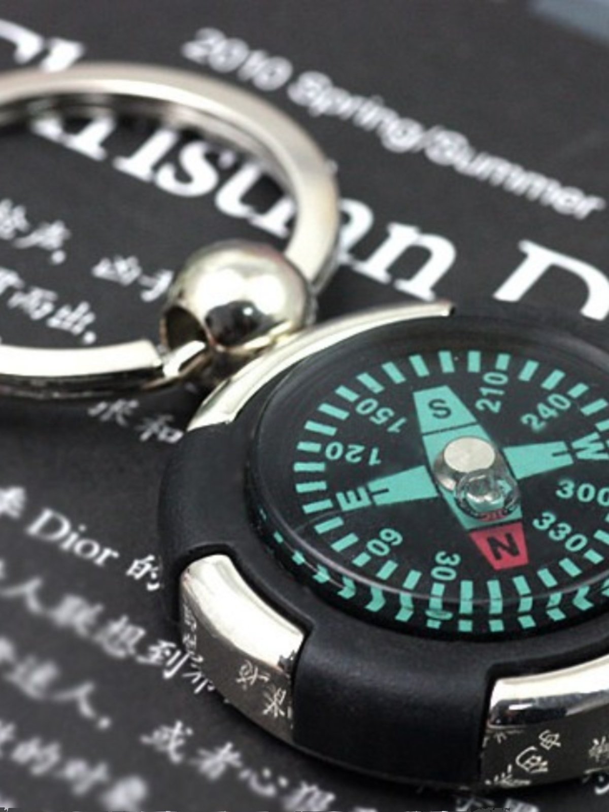 CREATIVE RUDDER RUDDER-CROSSING COMPASS MINI-GUIDE POINTER NORTH KEY BUTTON ATTACHMENT CUSTOMISED LOGO