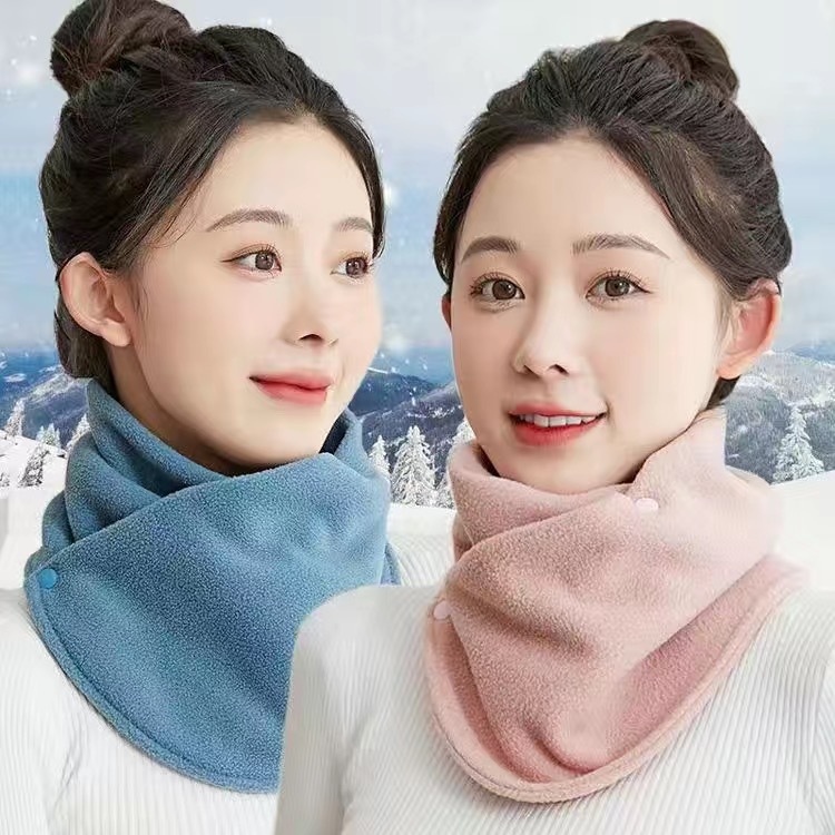 Double-buttoned neck-- [Phone + Blue] 2 packs