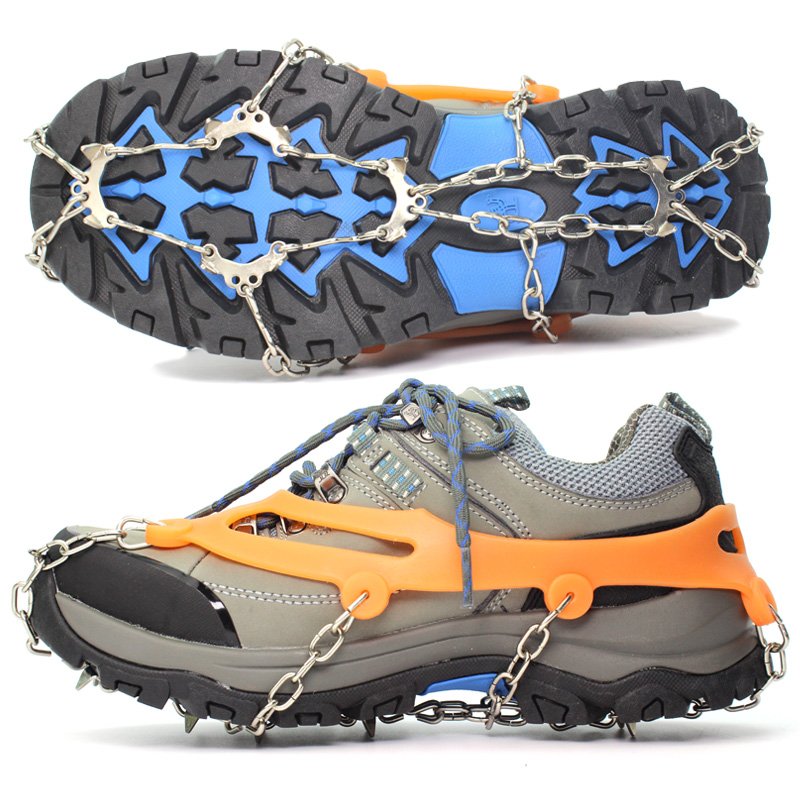 new outdoor ice claws, one-pilk-coated steel-crawling gear, snow ice-capping shoes