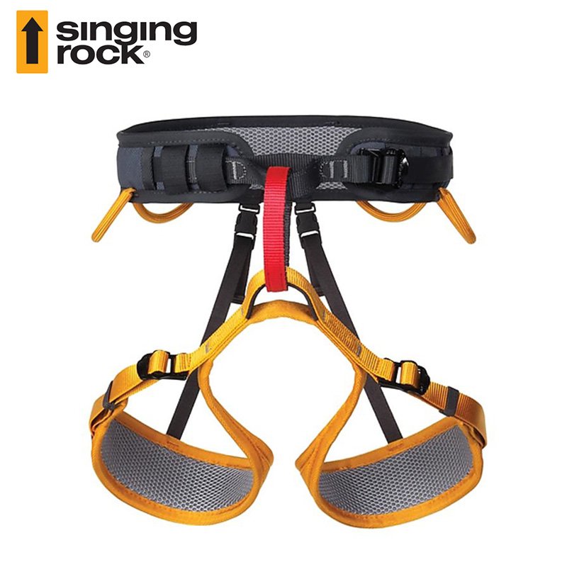 Czech Sing Rock Versa II semi-cipher seatbelt, climbing down the hill