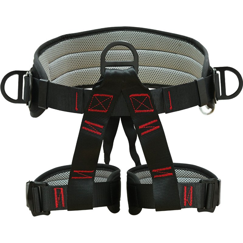 Outdoor high-altitude semi-grain safety belts, rock-crawling safety belts, rescue equipment for escape