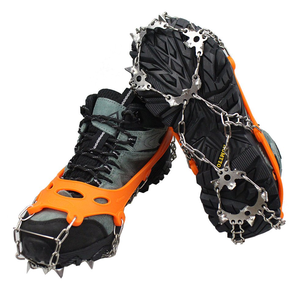 Outdoor skate-capty, 28-tooth, stainless steel welding slippers, winter rock-crawling