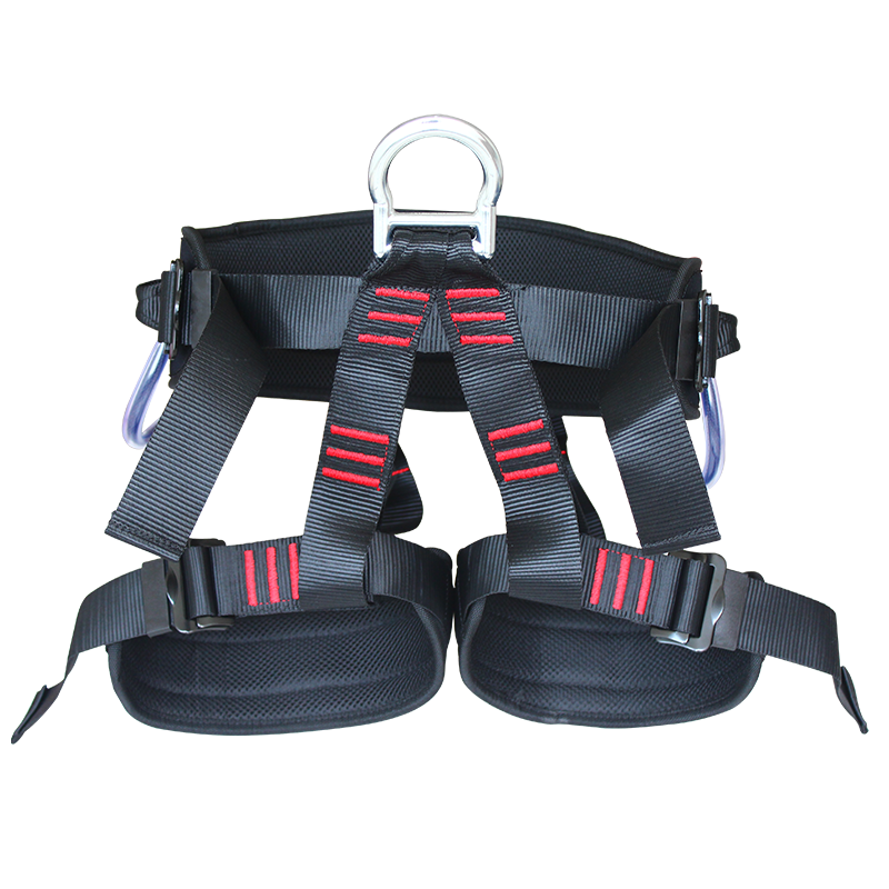 Seat belts for high-altitude rescue hole protection for tree-crawling