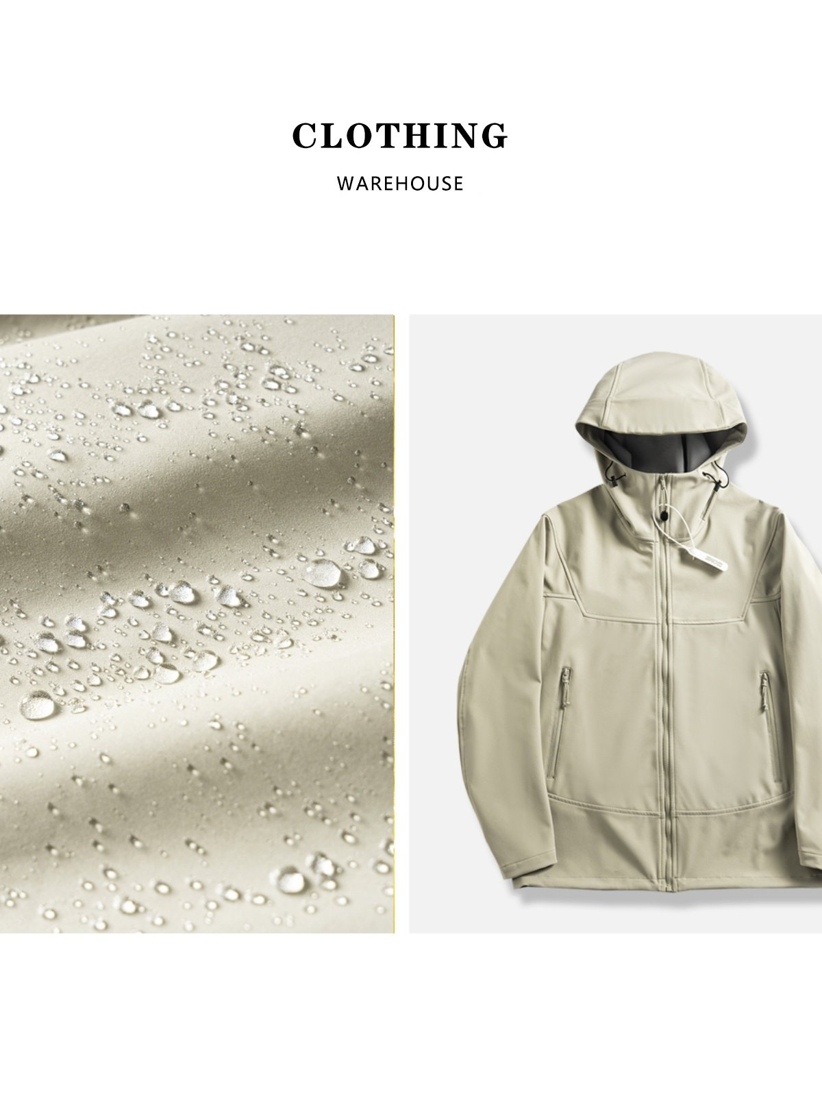 A new 2024 wet-shell dry coat for a man and a woman with a scrambling jacket