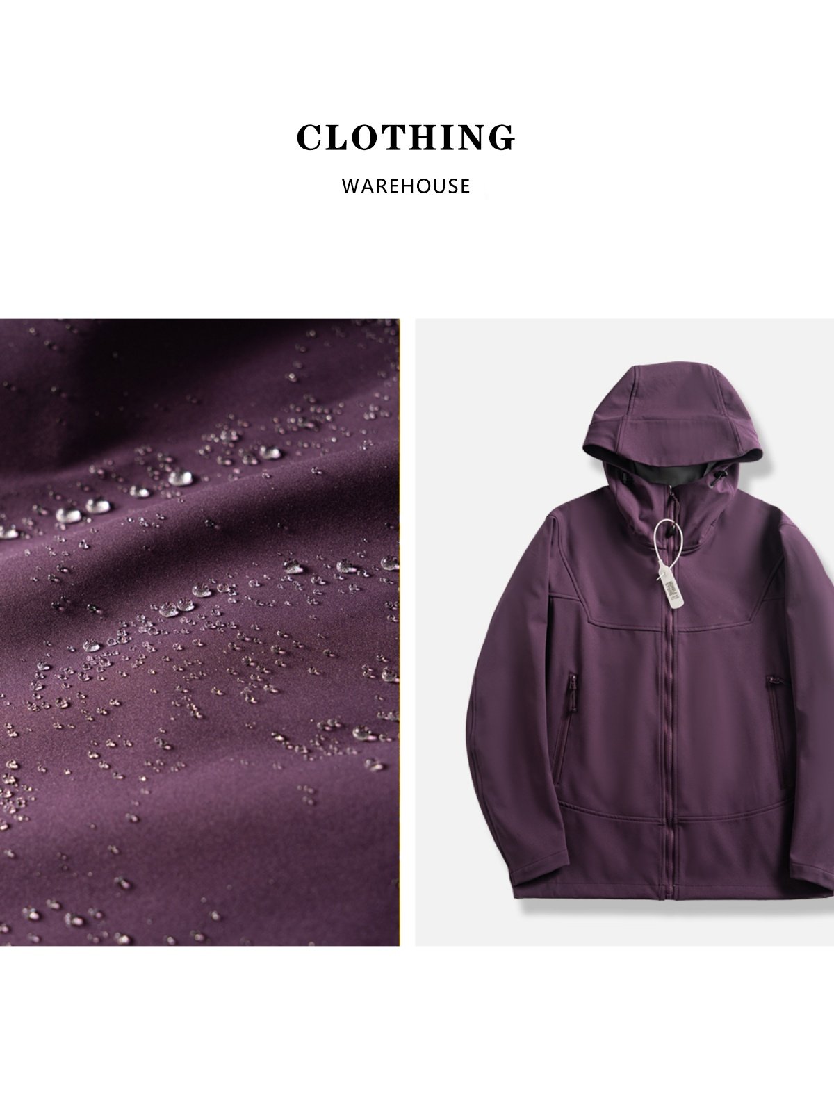 A new 2024 wet-shell dry coat for a man and a woman with a scrambling jacket