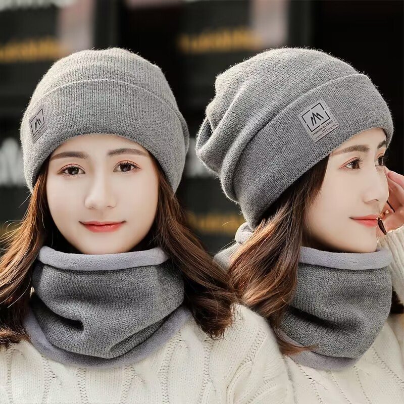 Heated neck-and-crowded, male and female hoods in winter