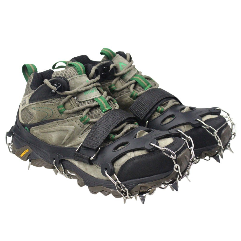 Twenty-three tooth-resistant skate claws, ice-crawling equipment, stainless steel, twenty-three teeth of ice-crawling shoe chains。