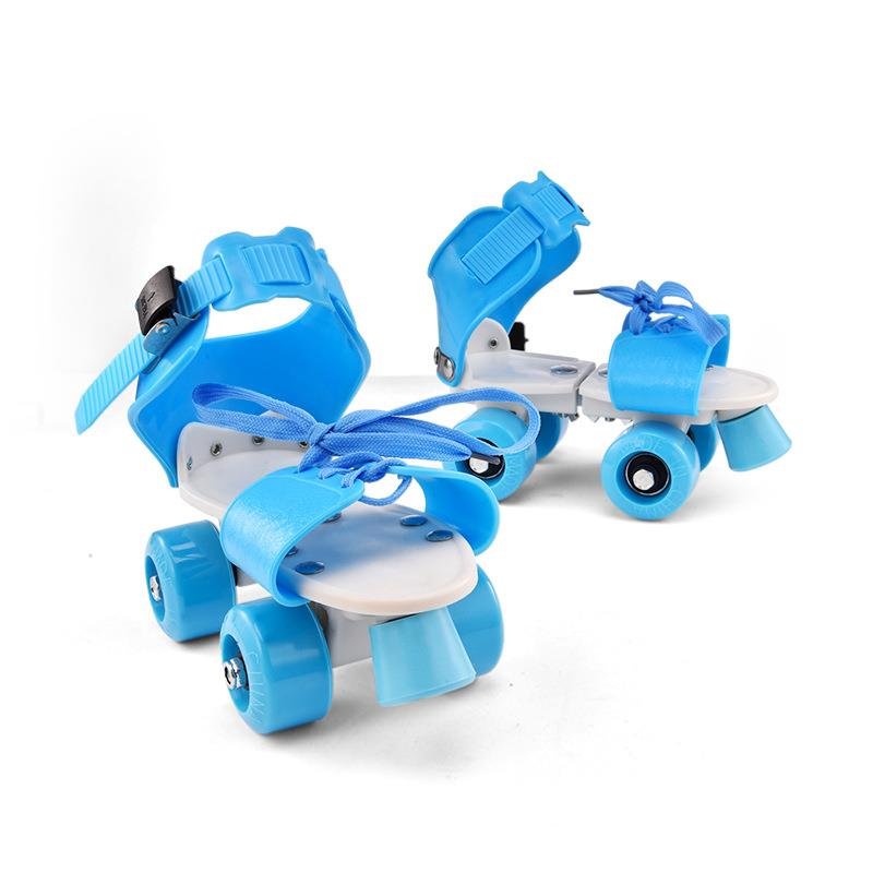 Children can switch two roller skates and a simple four-wheeler of dry skates to walkers