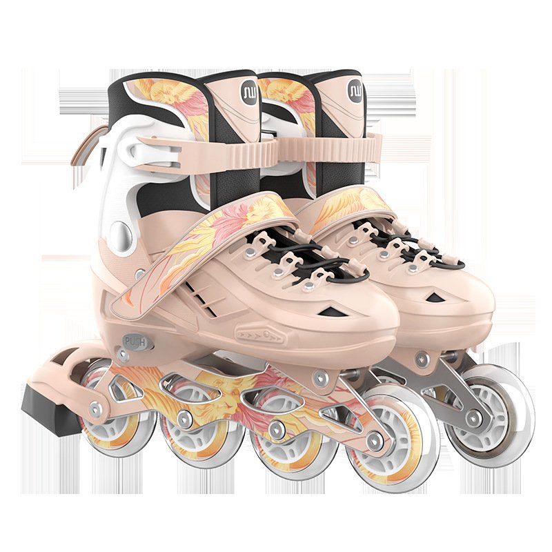 Sweeney roller skater children, boys and girls, with a full set of first-timers, can be replaced by a roller skater