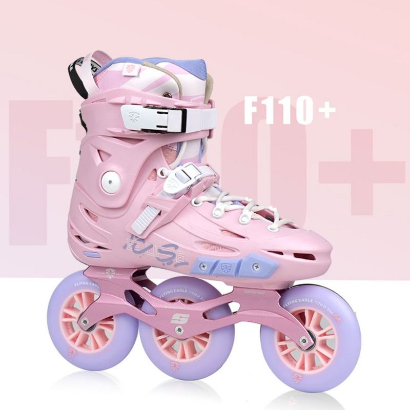 ROLLER SHOES F110 3-WHEELER ROLLER-DRY-DEEP-SHOE SKATING, SKATING-SKATING ADULTS, MEN AND WOMEN