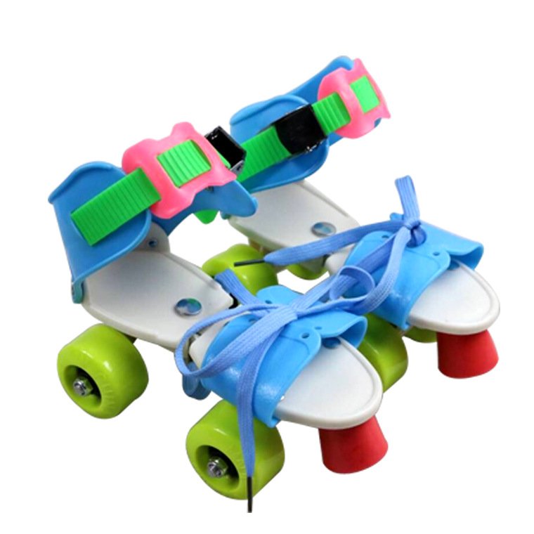 Double-trip, four-wheel skate skates, dry-shoe skates