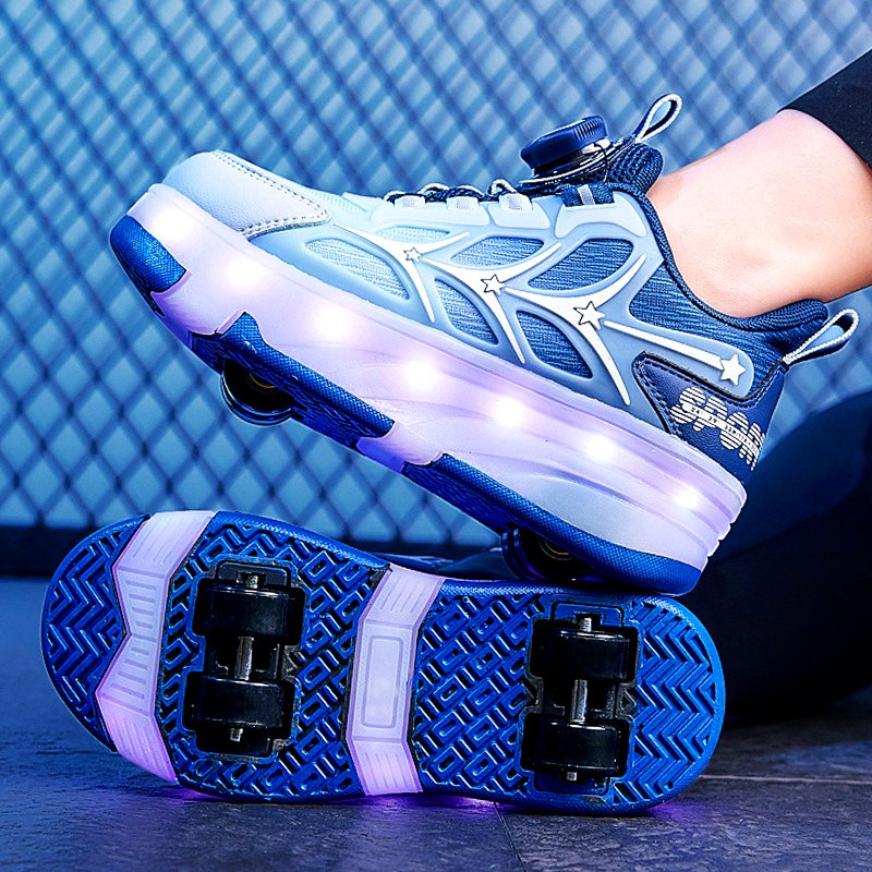 A new 2024 Autumn Sports Invisible skater boy with four rollers