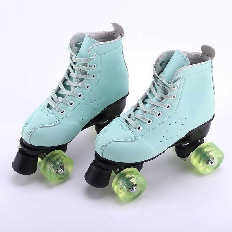 The new miller's green-mint pair of skates