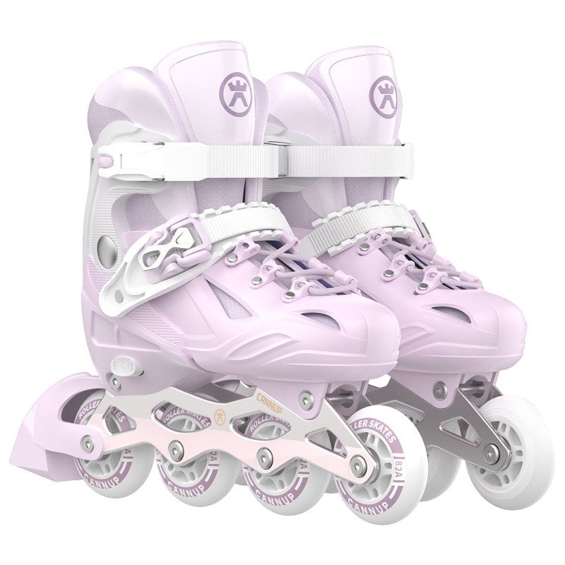 Children's roller skates, girls and boys with a full set of beginners and girls with a straight line of dry skates