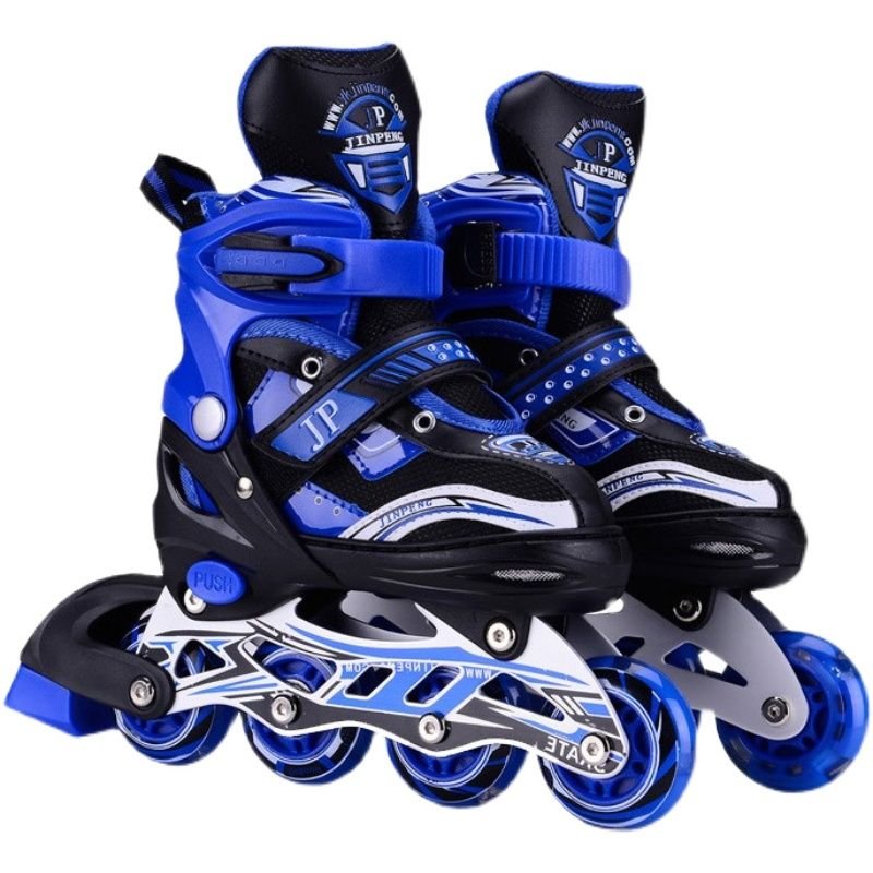 Children aged 3-5-7-8 to 12 years, girls and boys, with a full set of skating shoes for children