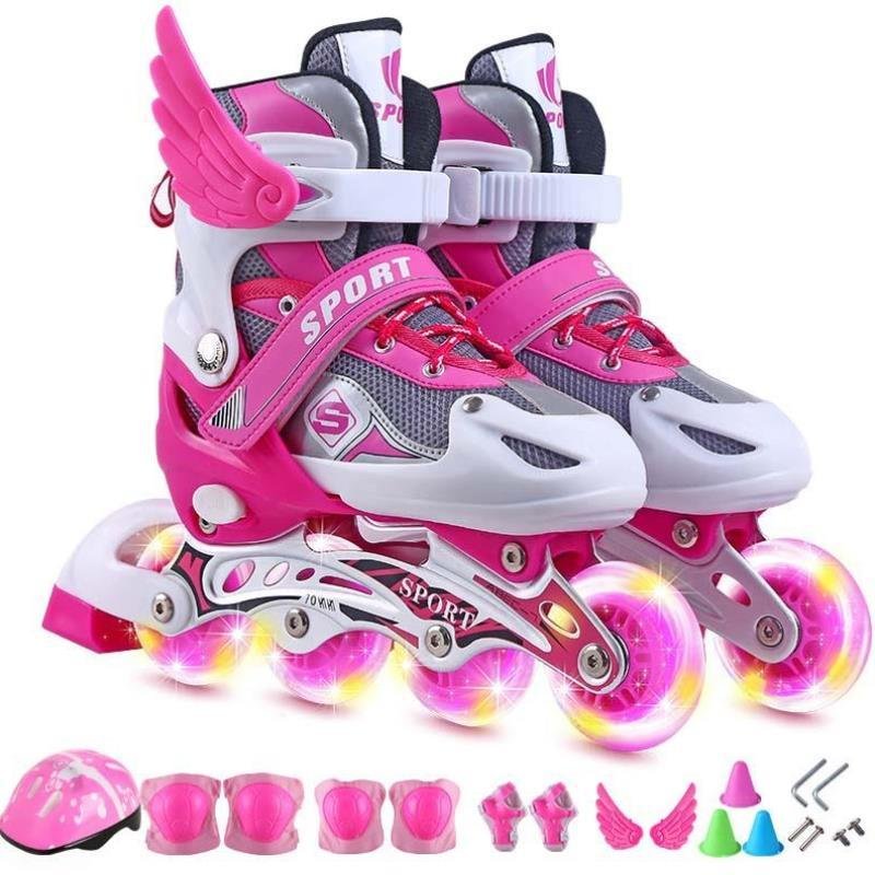 The first four rounds of skating shoes for children with skating shoes were skating