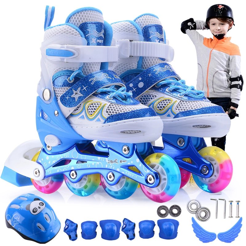 Decanon skater children's beginners, boys and girls with a direct liner, can regulate professional skating