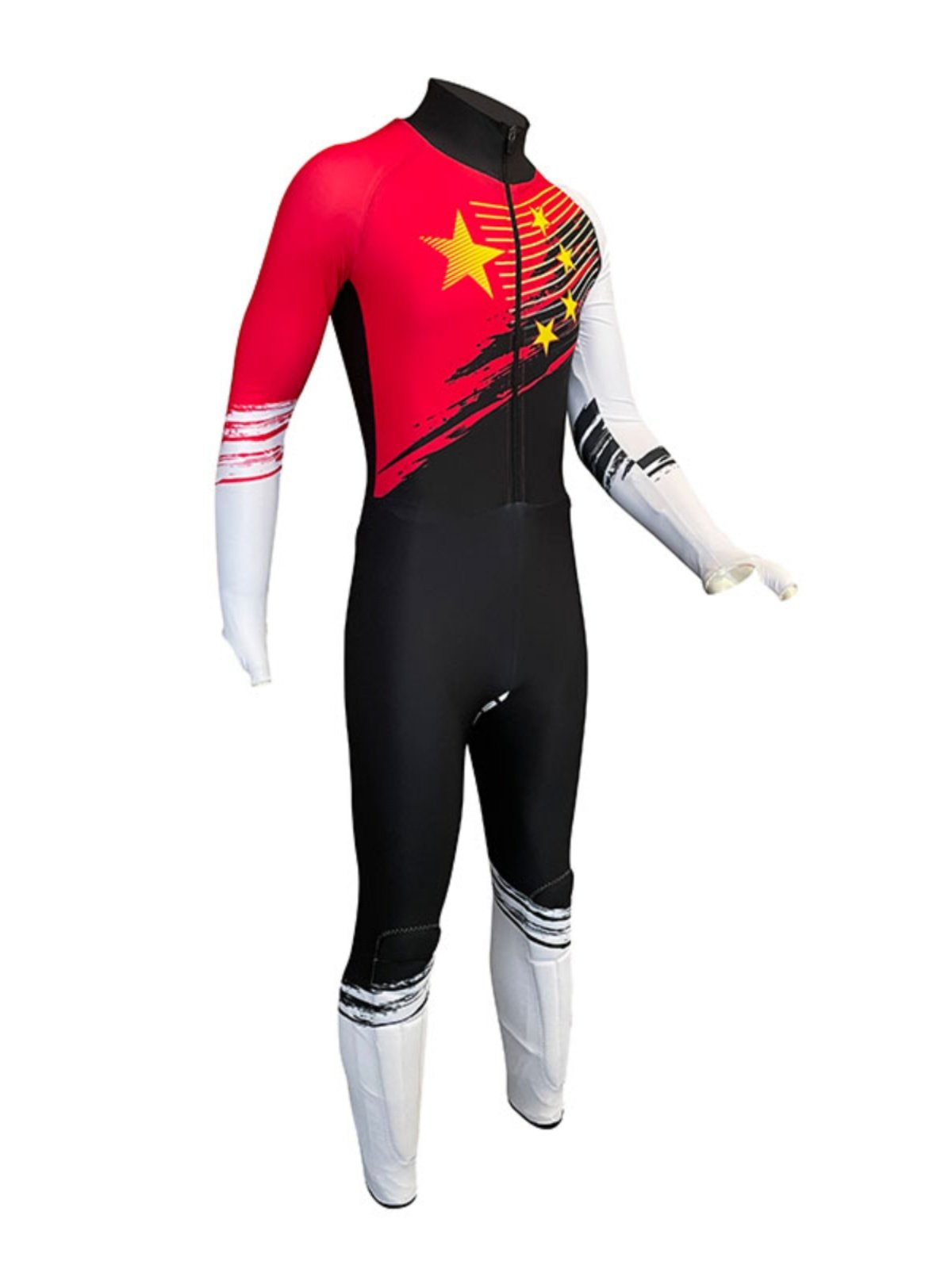 Sliding star children adult cut-off skating suit professional skating suit