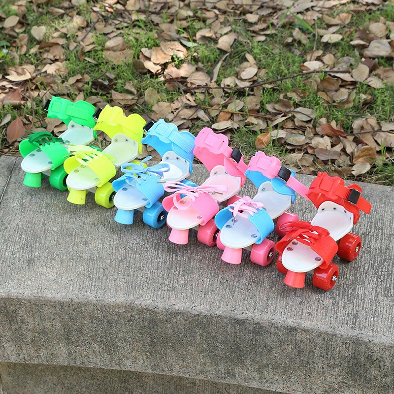 Children's size can be adjusted for a child's two-shoot skates