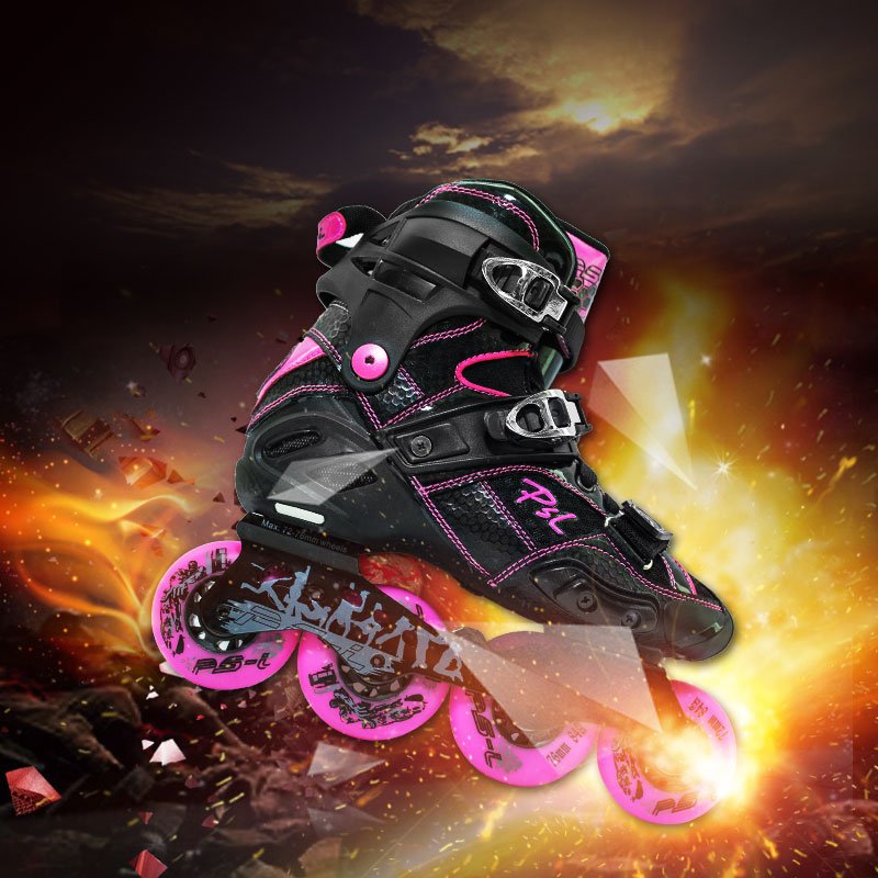 PS-L-PASLA FLAT SHOES ADULT SKATING SHOES JU-F HURRICANE S4 ROLLING SHOES STRAIGHTLY SKATING SHOES