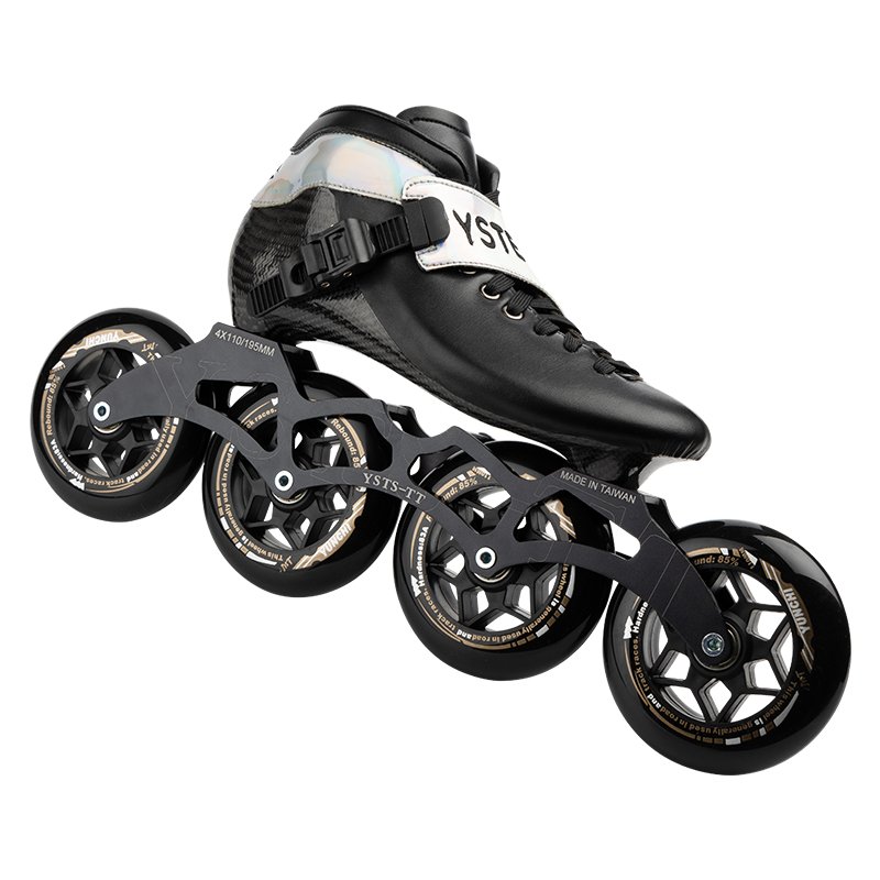 Specialized high-end carbon-fibre shoe competition for adult children, four-wheeled straight rows of high-speed shoes