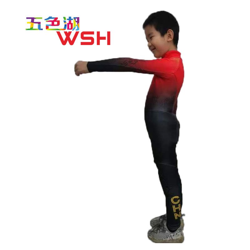 Children's skating suit, fully excised. Semi-excised skating suit