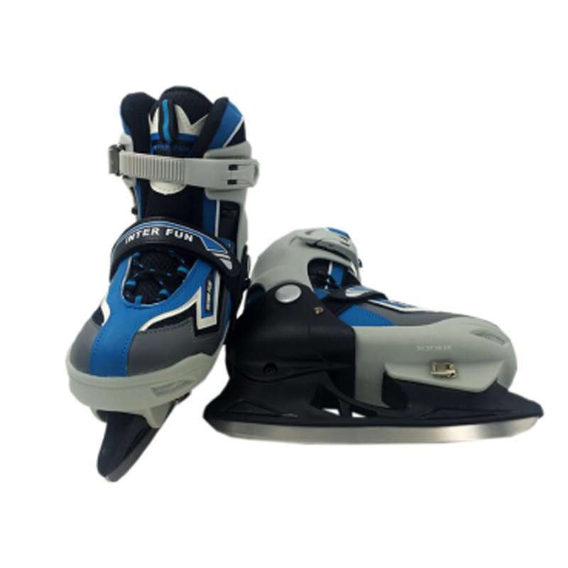 Boys and girls with skates can start with a hockey knife with a thicker student