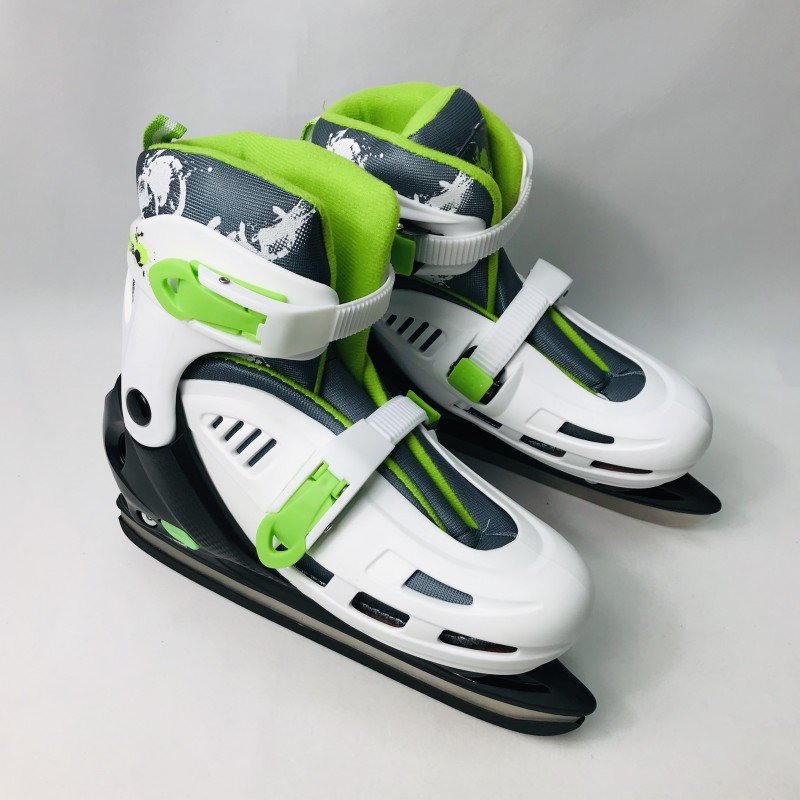 A child can change a scooter's skates