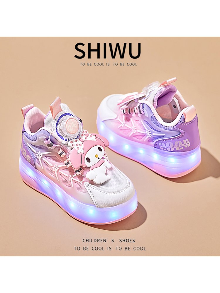 Girl skates, four rounds of a new 2024 spring fall, children's rollers, light-lighted students, invisibility
