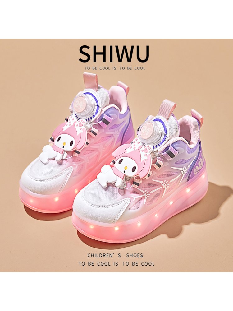 Girl skates, four rounds of a new 2024 spring fall, children's rollers, light-lighted students, invisibility