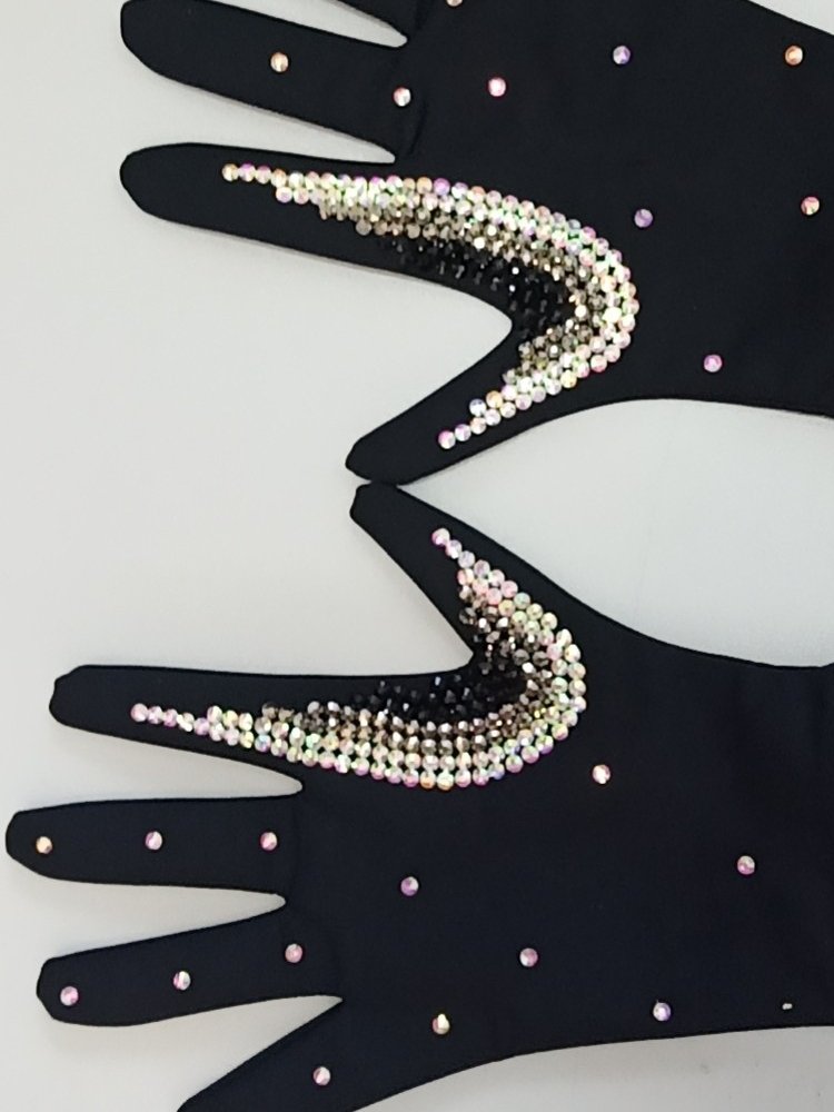 Skinny skate gloves show meat training for children with girls skiing gloves