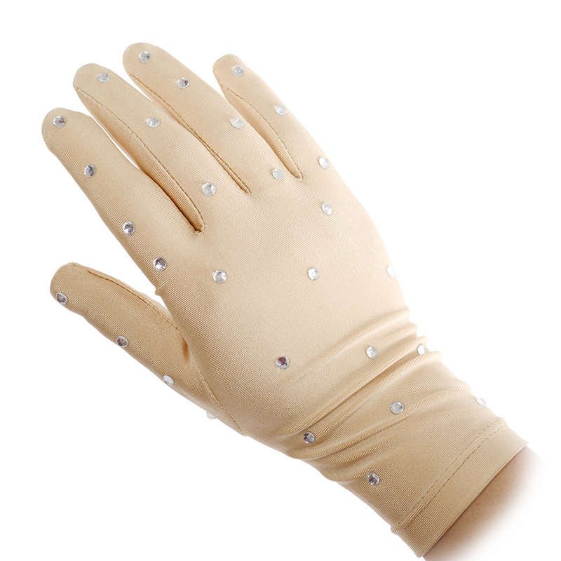 DVWVB CUSTOM-MADE SKATING COSTUMES, TRAINING GLOVES WITH DRILLS, CHILDREN'S ADULT G79
