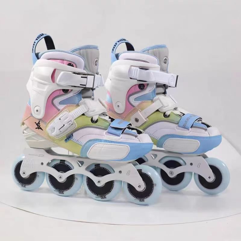 PROFESSIONAL ROLLER SHOES, GERMAN S4 ROLLER SKATES, ROLLER SKATES, STRAIGHT-SHOES, ADULT MEN AND WOMEN
