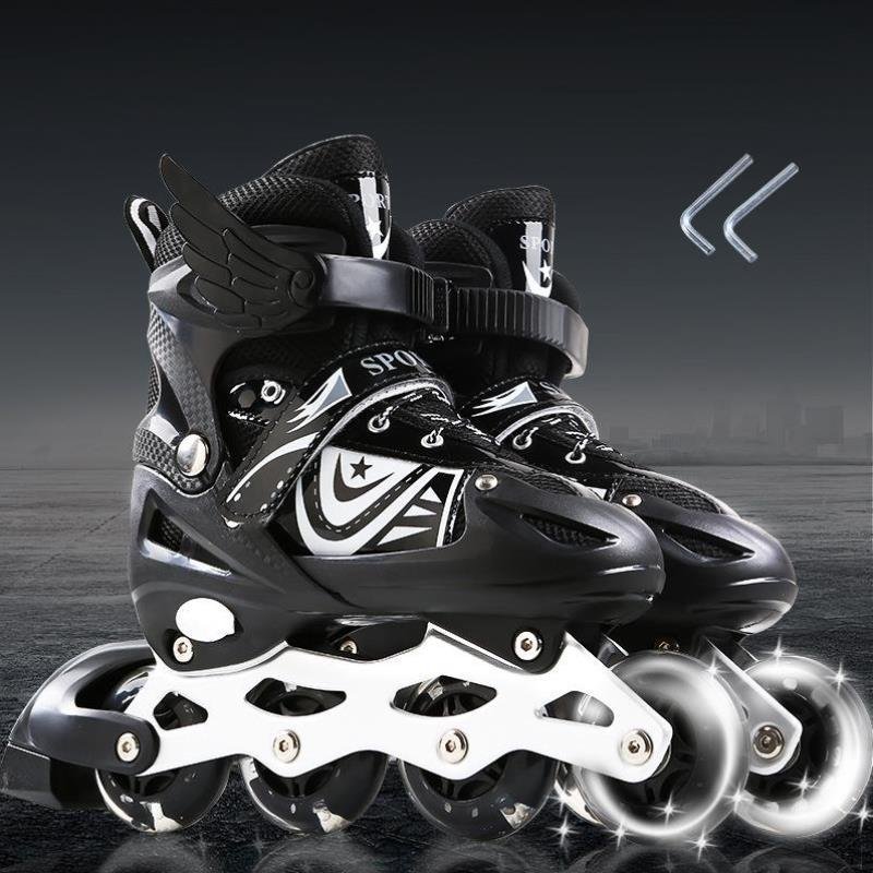 Four rounds of summer roller skates and roller skates for children of adult skater beginners