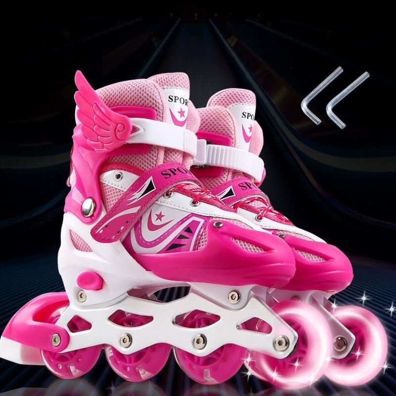 New skating skating skating shoes for children, four-wheel skating skating skating shoes