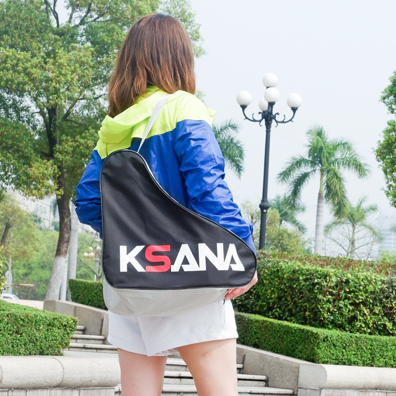 The adult children's two-step skates and a straight-shoot slipper pack of waterproof sole shoulder and thicker and wider outdoor sports bags