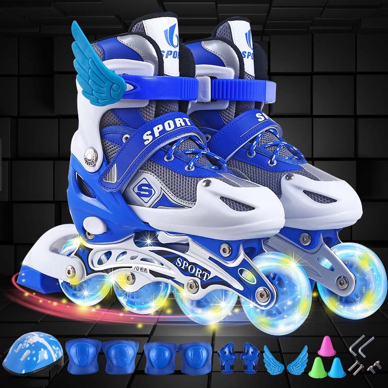 A full set of starters' skates, boys and girls' skates