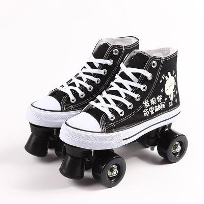 A four-wheeler, four-wheeler, male and female skater